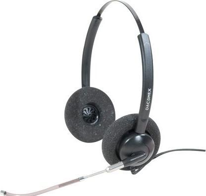Immagine prodotto Dacomex Cuffia di comunicazione con tubo vocale - Binaurale (Cablato, USB-A)