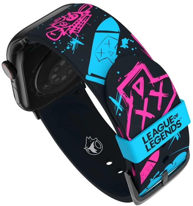 Produktbild Moby Fox League of Legends bracelet pour smartwatch Jinx Graffiti (22 mm, Edelstahl, Silikon)