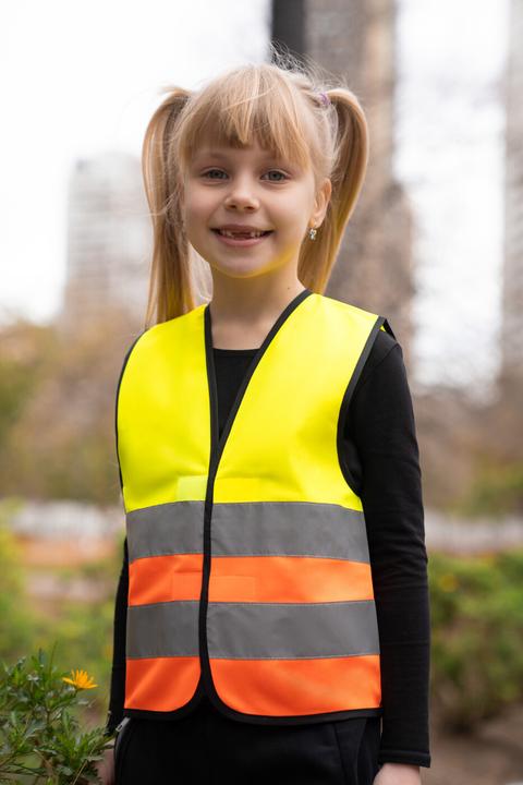 Produktbild Korntex Hi-Vis Recycled T-Shirt Gelb - Grau, Grösse XL (XS, XL)