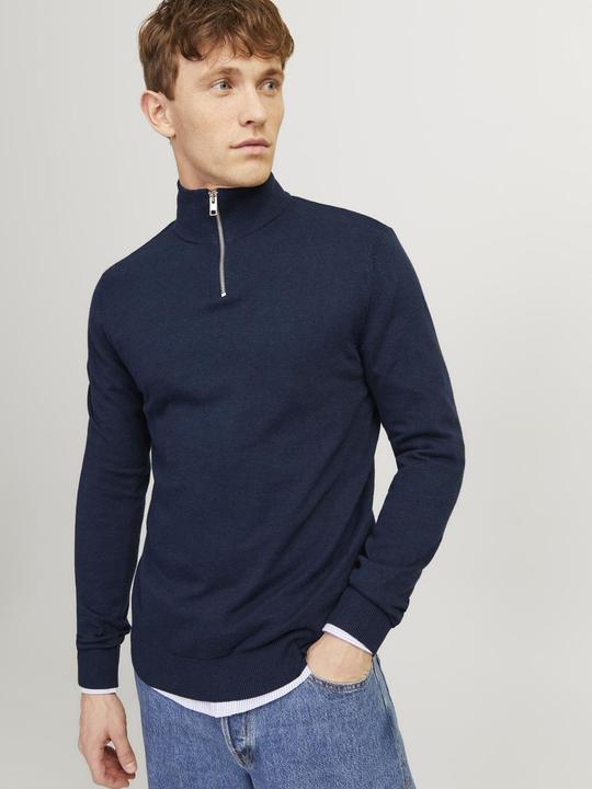 Immagine prodotto Jack & Jones Maglione a maglia con mezza zip (S)