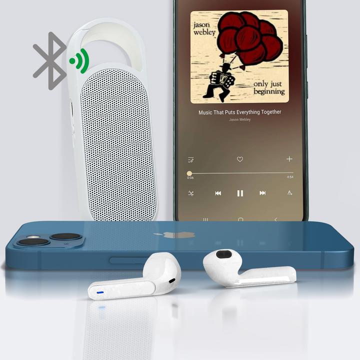 Image du produit 4smarts Ecouteurs intra-auriculaires Eara Twin Blanc (pas de réduction du bruit, 3 h, Sans fil)