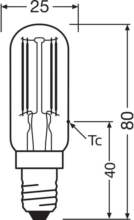 Productafbeelding Osram LED Speciaal T26 (E14, 4 W, 470 lm, 1 x, E)
