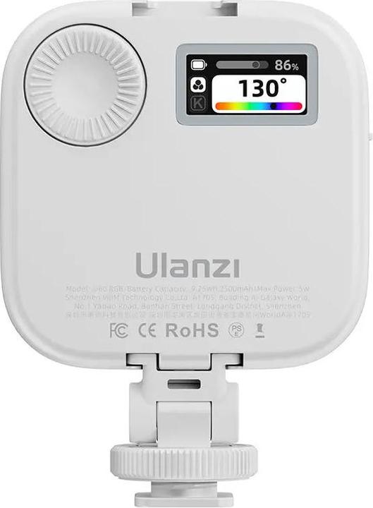 Actual product image Ulanzi U60 RGB Pocket light with U mount White (Video light)