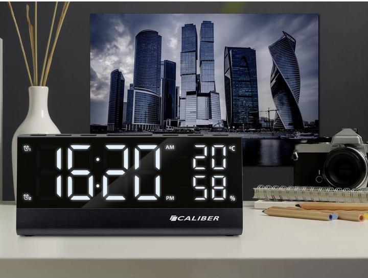 Image du produit Caliber HCG023 Réveil Noir Alarmes 2