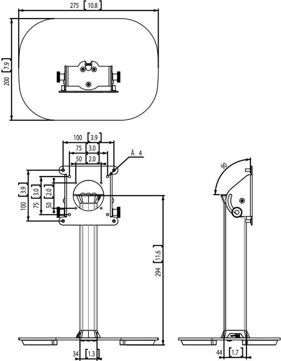 Actual product image Vogels PTA 3105 TABLE STAND