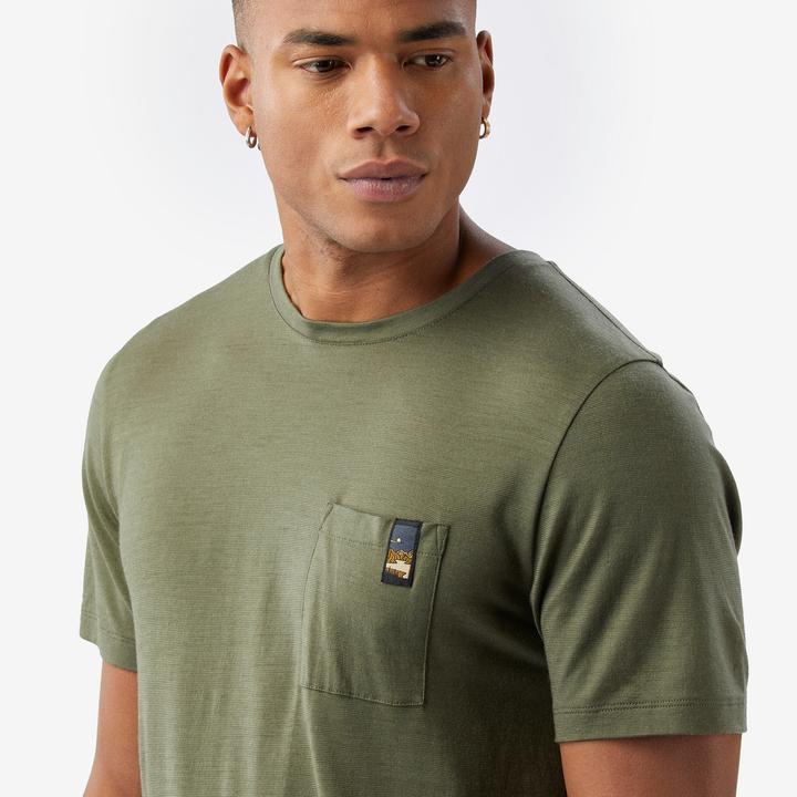 Produktbild Simond Merinoshirt Herren kurzarm 100 % Merinowolle - khaki (L)