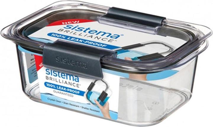 Actual product image Sistema Brilliance, Box, Rectangular, 0.92 L, Black, Transparent, New Zealand, 200 mm (0.92 l)