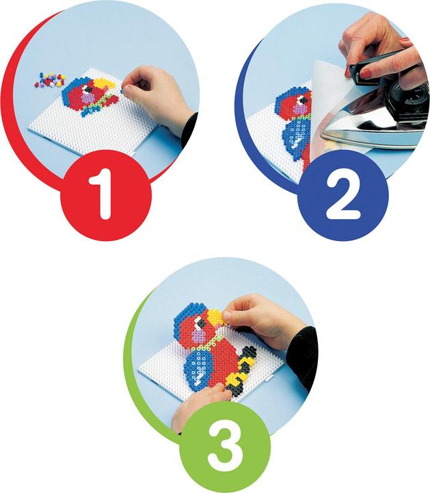 Image du produit Hama Perlen Set de perles à repasser Midi- Le monde des dinosaures