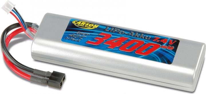 Image du produit Carson Pack d'accumulateurs pour modélisme (LiPo) 7.4 (7.40 V, 3400 mAh)