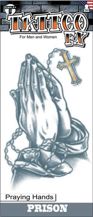 Immagine prodotto Tinsley Transfers Praying Hands Klebetattoos