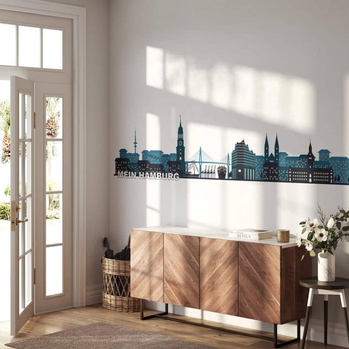 Produktbild Trenddeko Skyline Mein Hamburg 02 (180 x 43 cm)