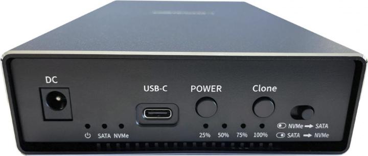 Produktbild LC-Power LC-DOCK-C-35-M2 USB3.2 Docking NVMe &SATA-M.2 retail (M.2, 3.5")