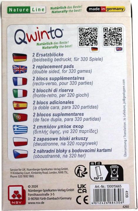 Image du produit NSV Qwinto Natureline - Blocs De Remplacement