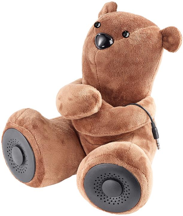 Produktbild Auvisio Lautsprecher-Teddybär mit Mikrofon (3.50 h, Akkubetrieb)