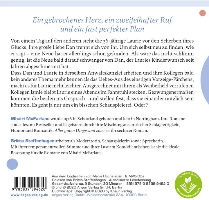 Produktbild Aller guten Dinge sind zwei (Mhairi McFarlane, Maria Hochsieder, Britta Steffenhagen, Deutsch)