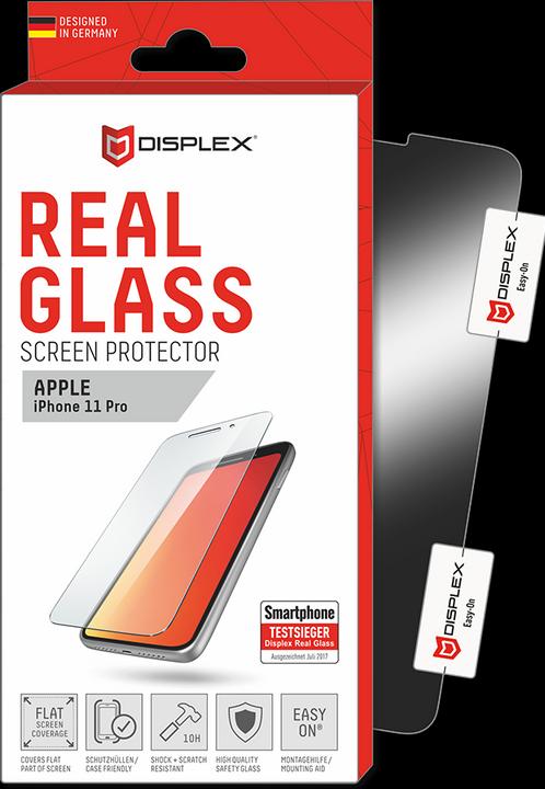 Produktbild Displex Real Glass, 2D Panzerglas (1 Stück, Apple iPhone 11 Pro, Apple iPhone XS, Apple iPhone X)