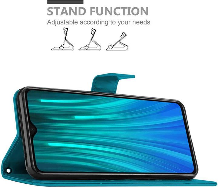 Image du produit Cadorabo Couverture du livre de fleurs (Xiaomi Redmi Note 8 Pro)