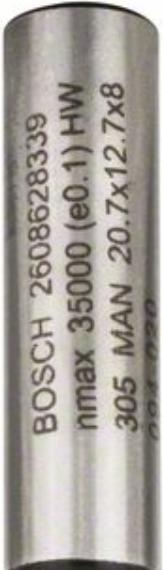 Produktbild Bosch Professional Zubehör Abrundfräser, 8 mm, R1 4 mm, L 10,5 mm, G 53 mm
