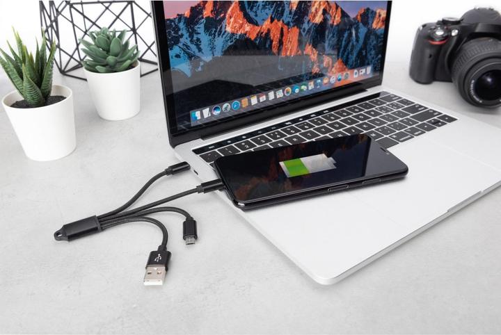 Produktbild Digitus 3-in-1 Ladekabel (0.15 m, USB 3.2 Gen 1)