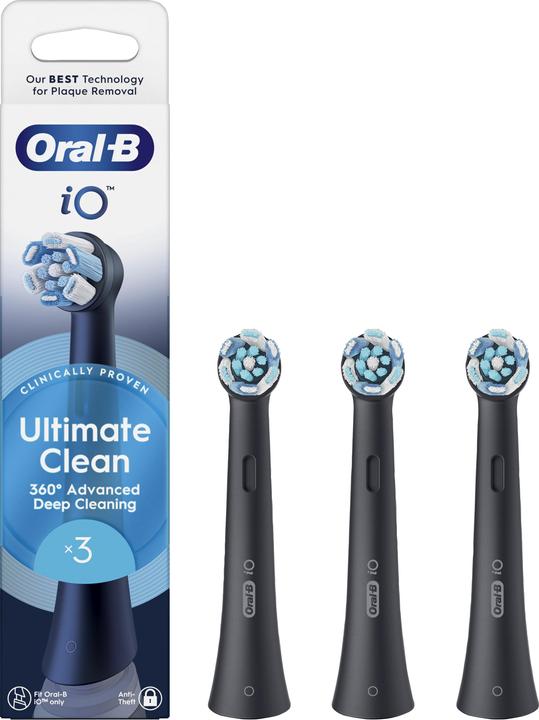 Produktbild Oral-B Oral B - iO Series Ultimate Clean Replacement Brush Heads - Black - 3 count (3 x)