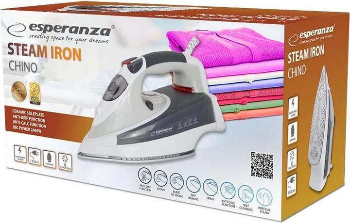 Produktbild Esperanza Chino Ceramic 2400W steam iron (2400 W)