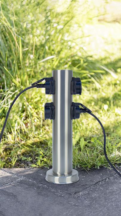 Image du produit Steffen GardenLine Colonne d'énergie Inox avec 4xT13 IP55 (4 x, Type 13)
