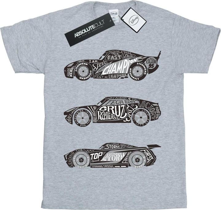 Disney Cars Text Racers TShirt Jungen
