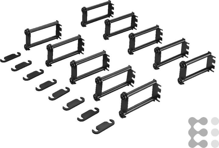 Actual product image Rittal Cable routing bars 19 inch attachment, 1U, 10 pc(s)