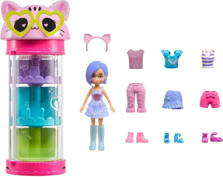Actual product image Mattel Polly Pocket Carousel Style Set HKW07 HKW04