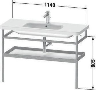 Produktbild Duravit Handtuchhalter DURASTYLE 440x1140mm m Abl. bas matt/nussbaum mass