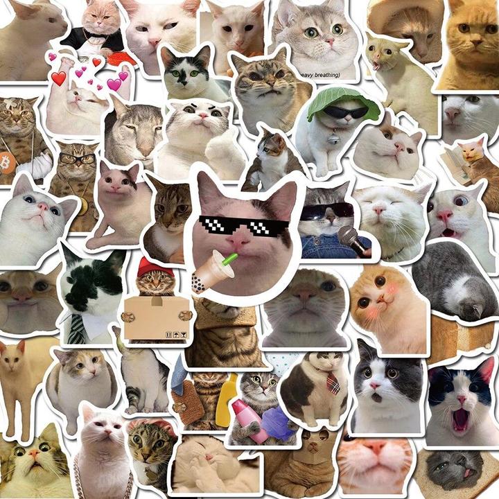 Produktbild JTI Aufkleber Katzen - 50 Stk
