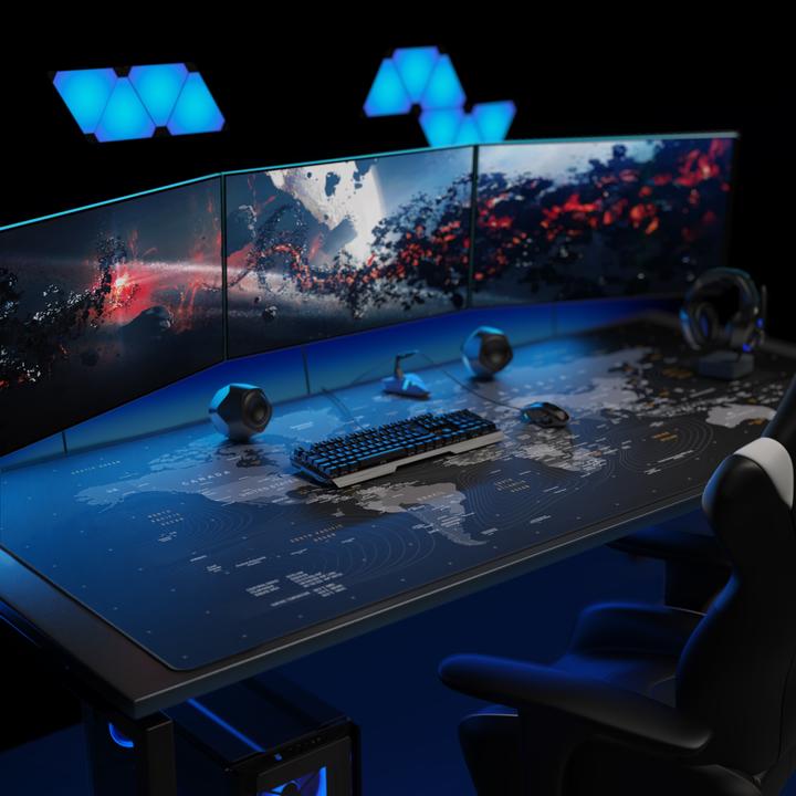 Actual product image Titanwolf Gaming mouse pad, XXXL speed gaming mouse mat, mouse pad extra large area of 1800 x 800mm, world map (XXL)