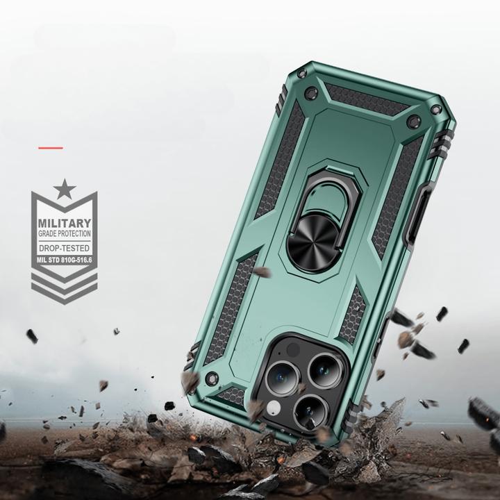 Actual product image Cover-Discount iPhone 16 Pro Max - Armor Case with kickstand (Apple iPhone 16 Pro Max)