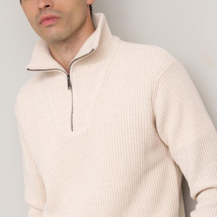 Actual product image La Redoute Collections Warm knitted jumper in troyer style (3XL)
