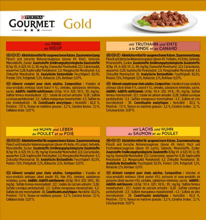 Image du produit Gourmet Or (Adulte, 8 pcs, 85 g)