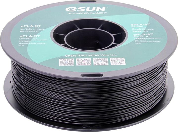 Produktbild eSUN ePLA-ST 1,75mm Black 1kg 3D Filament (PLA, 1.75 mm, 1000 g, Schwarz)
