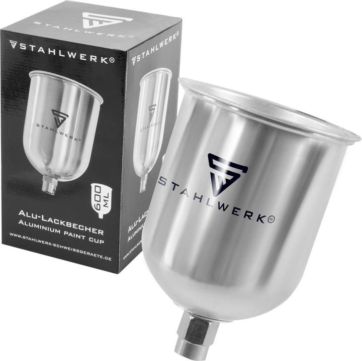 Image du produit Stahlwerk Gobelet à peinture en aluminium 600 ml pour pistolet à peinture