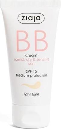 Actual product image Ziaja BB Cream for Normal, Dry & Sensitive Skin - Light Tone 50ml