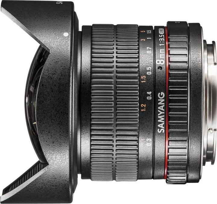 Image du produit Samyang 8mm f/3.5 Asph IF MC Fisheye CSII DH - Nikon F (Nikon F, APS-C / DX)