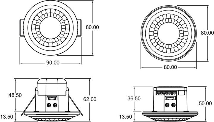 Actual product image Theben LUXA 103 S360-101-12 DE-UP WH (6 m)