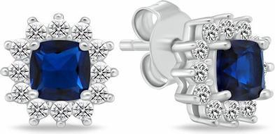 Brilio Silver - Silver flower earrings with pearl EA1082WP