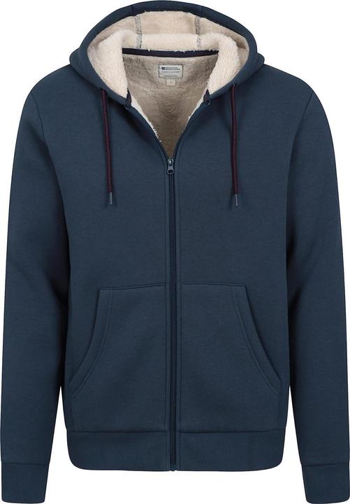 Immagine prodotto Mountain Warehouse Dalton Felpa con Cappuccio e Zip Intera Foderato di Borg Uomo (4XL)