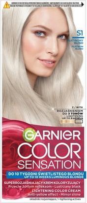 Garnier Color Sensation Creme farba do włosów S1 Platynowy Blond (S1 Platynowy Blond)