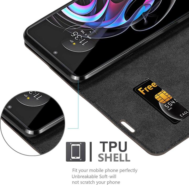 Productafbeelding Cadorabo Hoesje voor Motorola EDGE 20 PRO / EDGE S PRO in Book Invis. Magneetstijl (Motorola Edge 20 Pro, Motorola Edge S Pro)