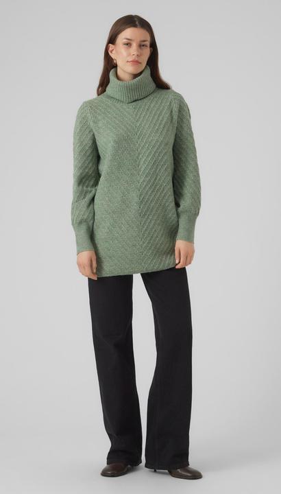 Actual product image Vero Moda VMANJASTINNA LONG COWL PULLOVER GA EXC Knitted jumper (S)