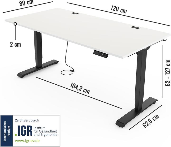 Produktbild Yaasa Desk Essential (120 x 80 cm)