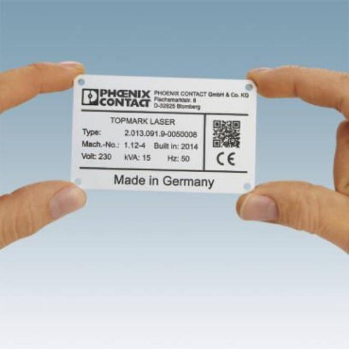 Produktbild Phoenix Contact 0831632 LS-EMSP-AL (150X80) BK Gerätemarkierung Montage-Art: schrauben, nieten S