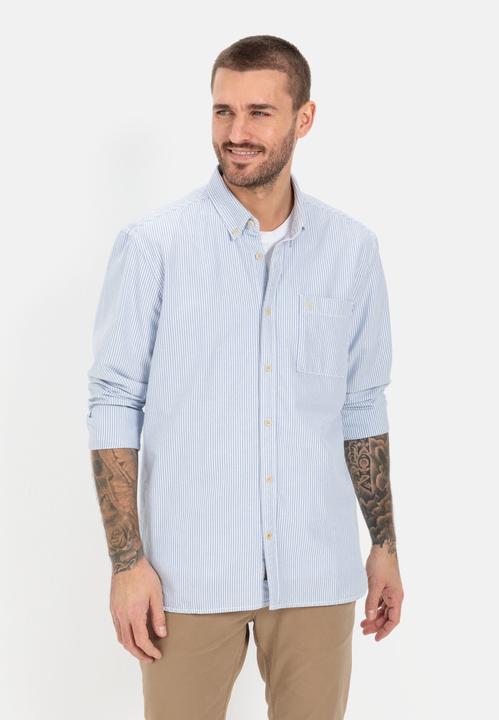 Produktbild Camel Active Oxford Streifenhemd aus nachhaltigem Organic Cotton (M)