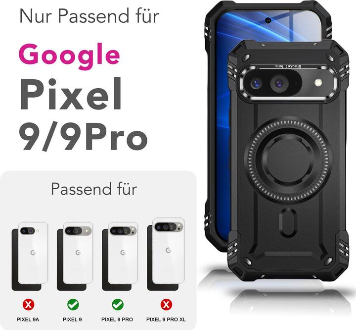 Image du produit Nalia Granite - Schlagfeste Panzer Hülle mit MagSafe & Kamera Standfuss - Military Cover (Google Pixel 9)