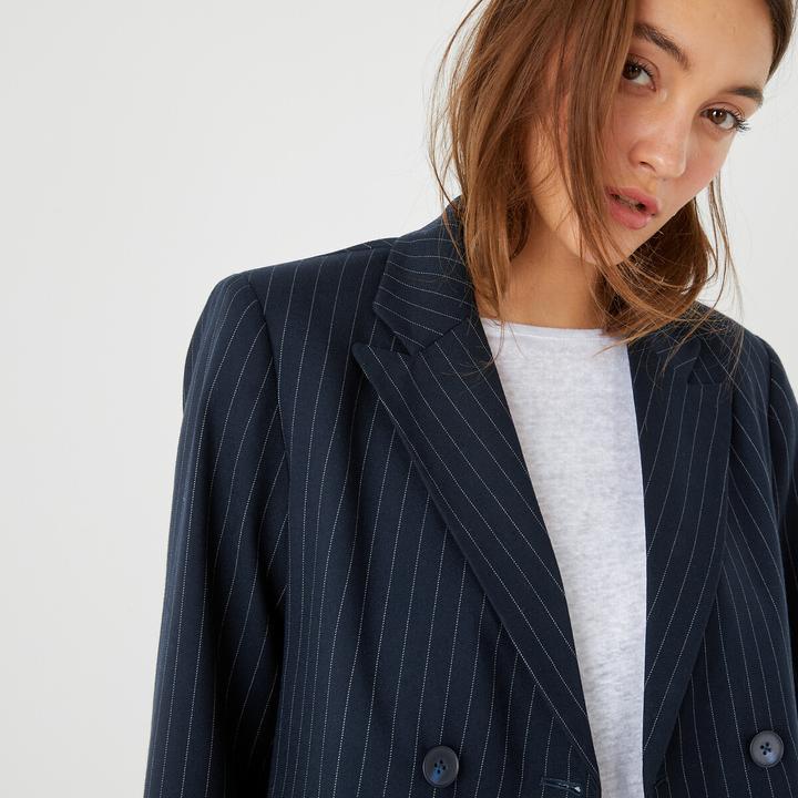 Produktbild La Redoute Collections Taillierter Blazer mit Nadelstreifen (50)